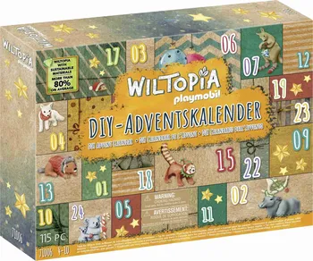 Stavebnice Playmobil Playmobil Wiltopia 71006 DIY Adventní kalendář zvířecí cesta kolem světa