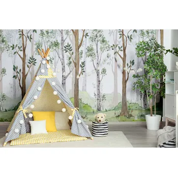 Tapeta Malvis ® Tapeta Les ilustrace Vel. (šířka x výška): 216 x 140 cm