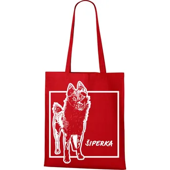 Plátěná taška Šiperka, Barva Červená, Velikost 40×45 cm, Canvas Nákupní taška Bezvatriko.cz 1192