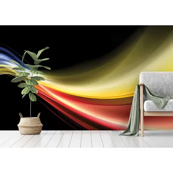 Tapeta Malvis ® Abstraktní tapeta barevná vlna Vel. (šířka x výška): 360 x 260 cm