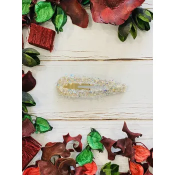 Sponky do vlasů s kamínky Barva: stříbrná