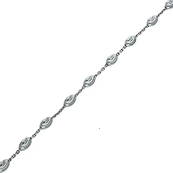 Náramek Goldstore Stříbrný náramek s ozdobami Váha: 2.41 g, Délka: 19 cm