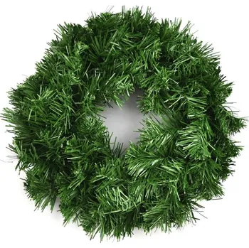 Věnec Zelený věnec umělý nezdobený DA-5222 30 cm