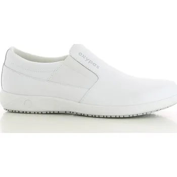 Pánská obuv OXYPAS Pánská kožená pracovní obuv ROY - Bílá Velikost: 47