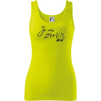 Dámské tričko Je mi 30 - Prostředníček - Dámské tílko - M ( Limetková )