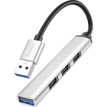 Datové redukce Hoco Redukce USB-A to USB-A - Hoco, HB26 Silver
