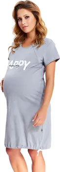 Těhotenské noční prádlo Dobranocka Dn-nightwear TCB.9504 šedá
