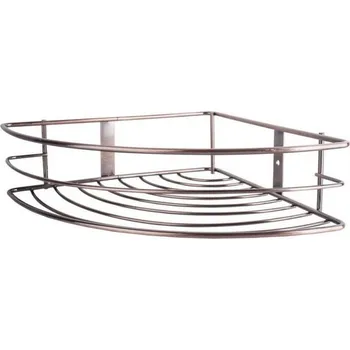 Polička koupelnová rohová měď antik