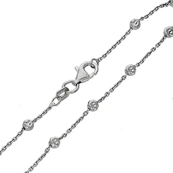 Náramek Goldstore Jemný stříbrný náramek s kuličkami Váha: 1.90 g, Délka: 19 cm