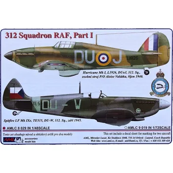 Plastikový model AML 1/48 Decals 312 Squadron RAF Part I.