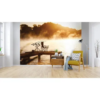 Tapeta Malvis ® Tapeta rybaření ranní mlha Vel. (šířka x výška): 144 x 105 cm