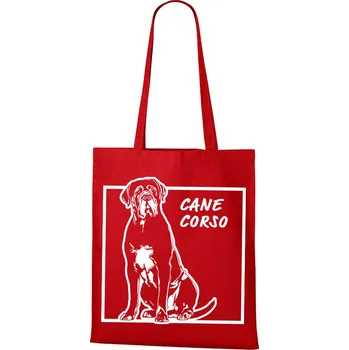 Plátěná taška Cane Corso, Barva Červená, Velikost 40×45 cm, Canvas Nákupní taška Bezvatriko.cz 1153