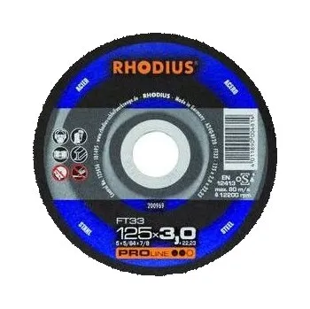 Příslušenství k brusce Řezný kotouč na ocel RHODIUS FT33 230/3.0 FT33