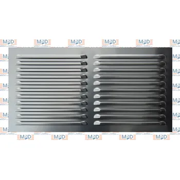 Větrací mřížka Větrací mřížka 500x260 mm hliníková (500*260 mm hliníková větrací mřížka)