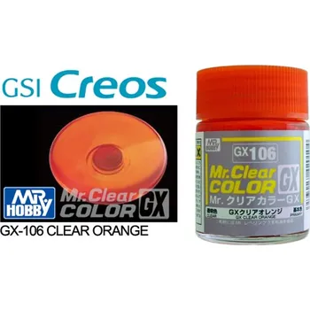 Gunze Sangyo GX106 Mr Clear Color GX Clear Orange 18ml