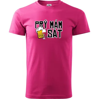 Pánská móda Prý mám 70 SÁT - Klasické pánské triko vyšší gramáže - 2XL ( Purpurová )