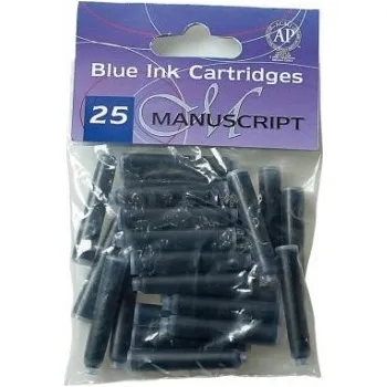 Náplň do psacích potřeb Bombičky Manuscript 25 ks - modré