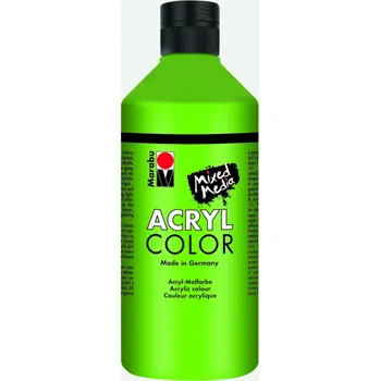Vodová barva Akrylová barva Marabu Acryl Color 500 ml - zelená listová 282