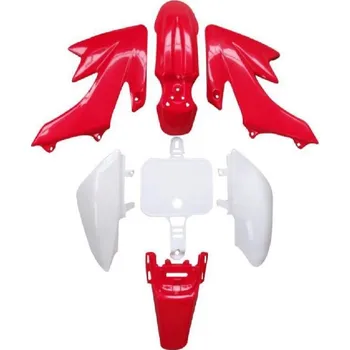 malá motorka Kapotáž na pitbike červeno-bílá