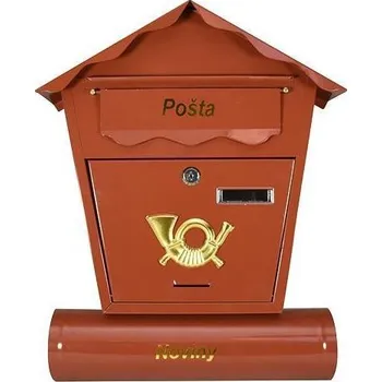 Železářství Schránka poštovní hnědá 440x370x100 mm NESTOR