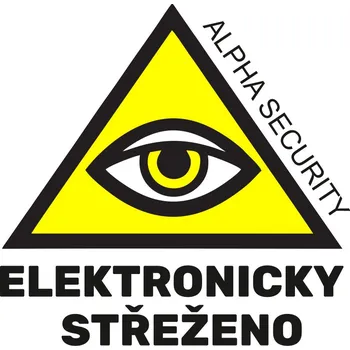 samolepka Samolepka Střeženo elektronicky *Doprava ZDARMA od 1500 Kč*