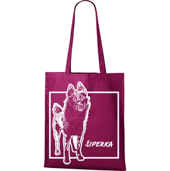 Plátěná taška Šiperka, Barva Purpurová, Velikost 40×45 cm, Canvas Nákupní taška Bezvatriko.cz 1192