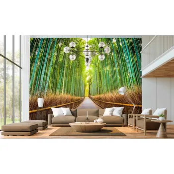 Fototapeta Malvis ® Tapeta bambusová stezka Vel. (šířka x výška): 144 x 105 cm