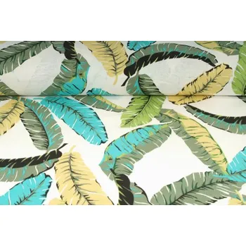 Plátno bavlněné - banánový list, metráž, látky