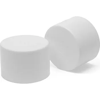 Krytka žebrovaná D=18,3mm přírodní PE