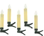 LED svíčky na adventní věnec 5 ks bílé