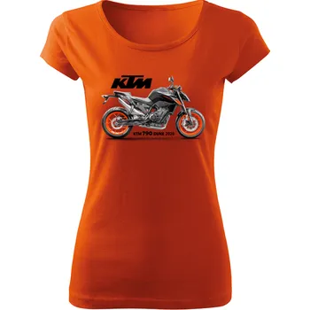 Dámské tričko Dámské tričko s motorkou KTM 790 DUKE 2020 oranžové