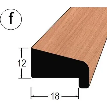 Podlahová lišta Zasklívací lišta - PD 1812 fBK /220