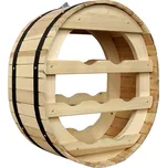 Dřevěný stojan na víno sud na 7 lahví