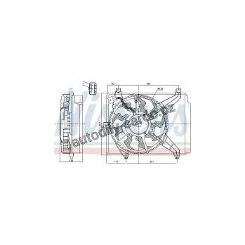 Chladič motoru Ventilátor chladiče NISSENS 85894