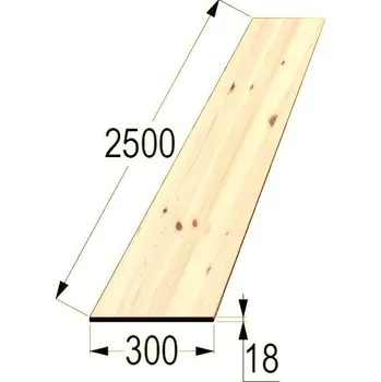 Příslušenství pro zahradní stavbu Spárovka BO 18x300 x 2500 průběžná A/B
