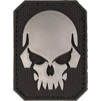 Módní doplněk Nášivka MilTec 3D Patch SKULL černá