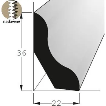 Podlahová lišta - P 3622 DB /240 nast.
