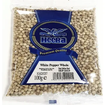 Koření HEERA BÍLÝ PEPŘ CELÝ 100G