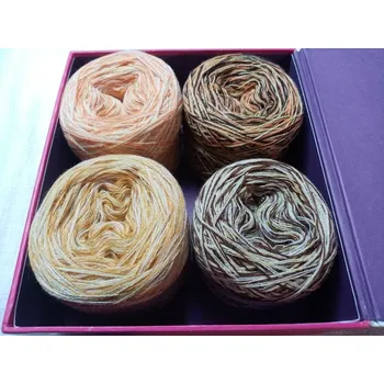 Příze Medulka merino 3-nitka 4x300m (Duhová krabička Medulka merino)