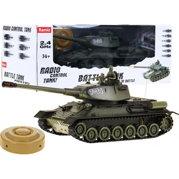 RC model tanku Velký tank T34 R/C a bunkr 2v1 99809