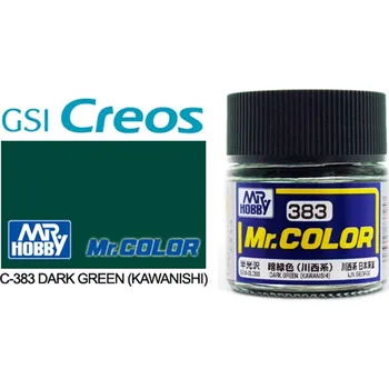 Modelářská barva Gunze Sangyo C383 Mr Color Dark Green Kawanishi