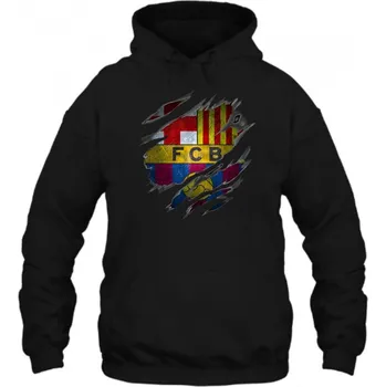 Pánská mikina FC Barcelona 3 Pánska Mikina Černá 2XL