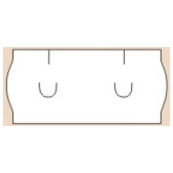 Papír Cenové etikety 26x12mm UNI bílé