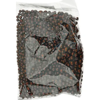 Vánoční dekorace Euro Habitat Dekorační glitrované kuličky temně bordó 330 ml