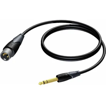 Audio kabel XLR kabel samec - 6,3 mm samec stereo Jack 3 m