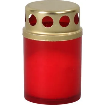 Lampička hřbitovní lisovaný vosk plast 40g d5x9cm