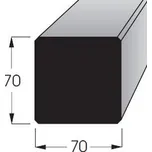 Konstrukční hranol - HF 70x70 SM /300 hoblované