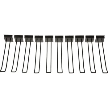 Motodoplněk Háky pro stojany s drátovým programem krátké, OXFORD (černé matné, sada 10 ks, délka háku 180 mm)