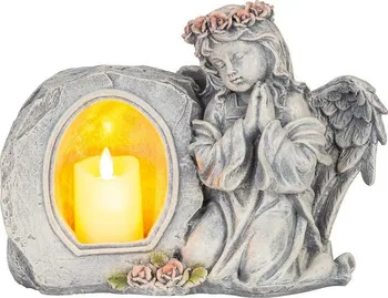 Smuteční dekorace MagicHome 8091291 anděl s LED svíčkou