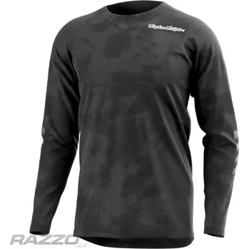 cyklistický dres Zateplený dres na kolo TroyLeeDesigns Skyline CHILL LS Jersey Tie Dye Charcoal 2022 XXL